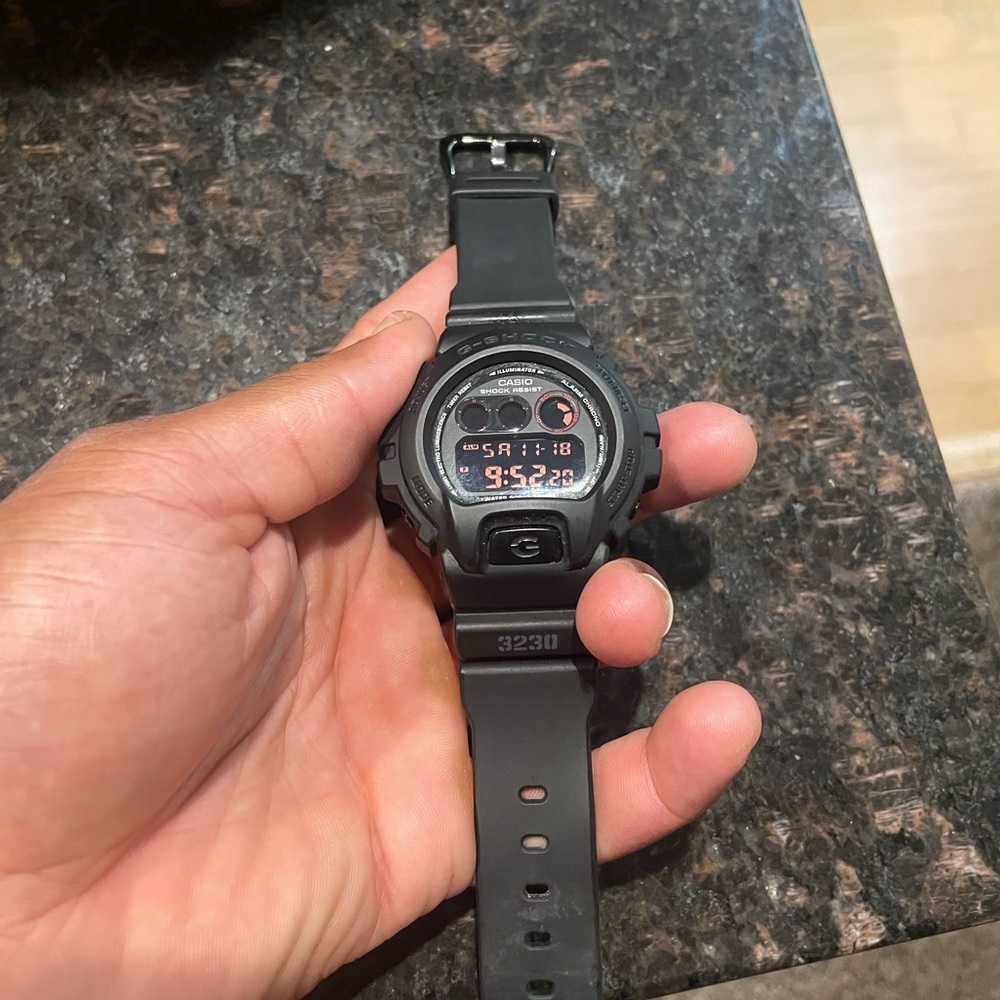 Black G shock watch